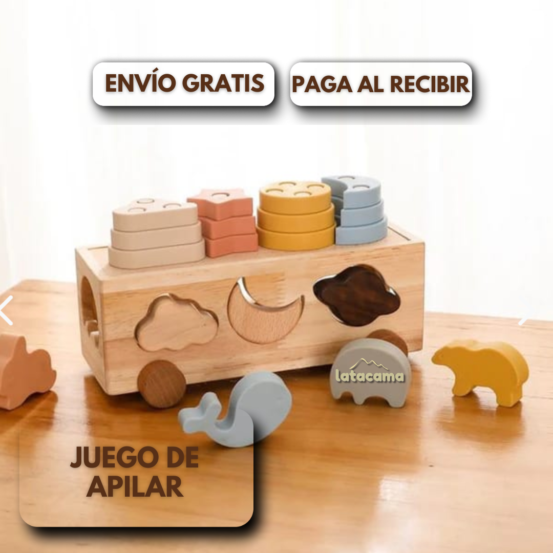 JUEGO DE APILAR MADERA